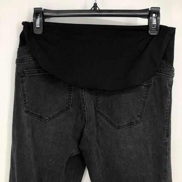 MADEWELL MATERNITY Over The Belly Skinny Jeans Size 23 High Rise Black Sea - Picture 7 of 10